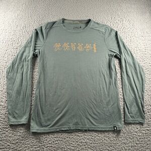 Smartwool Grateful Dead Dancing Bears Shirt Mens S Merino 150 Long Sleeve Green